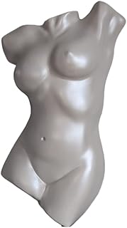 Female Torso Sculpture, Modern Décor, Wall Art Décor, Statue Décor, Woman Body Sculpture, Nude Female Torso Figurine, Women Statuette, Naked Woman (Large, Perl)