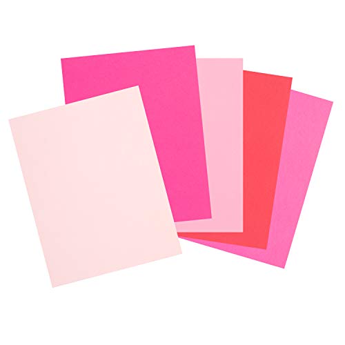 Premium Colored Cardstock Paper 8.5” X 11”, Assorted Pink Colors | 65Lb Smooth Texture | Solid Core Card Stock For Crafts And Scrapbooking | 50 Sheets (Pink Passions) #TOP1