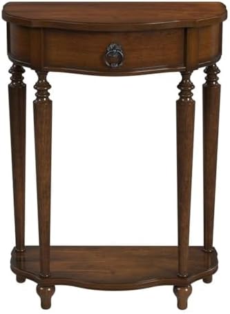 Butler Specialty Ashby Demilune Antique Cherry Console Table with Storage