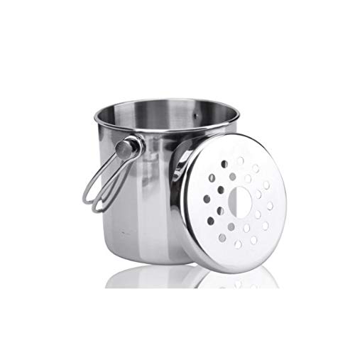 Cubo de hielo grueso de acero inoxidable con aislamiento para el hogar, cubo de cerveza (tamaño: 13,5 cm) (15,7 m)
