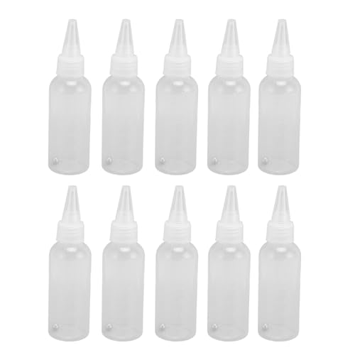 Garrafa De Armazenamento De Pintura 60ML Com Bola De Aço, Clear Squeeze Escala Garrafas para Pintura