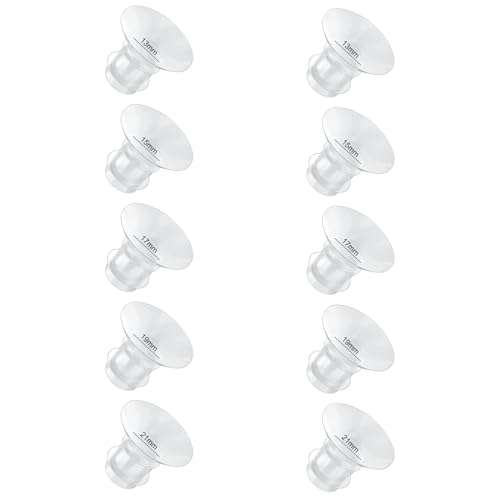 Image of Flange Inserts 13/15/17/19/21mm 10PC Compatible with Momcozy S12 pro/S9 pro/S9/S10/S12/Medela/TSRETE/Spectra/Bellababy etc 24mm Wearable Breast Pump, Reduce 24mm Tunnel Down to Correct Size