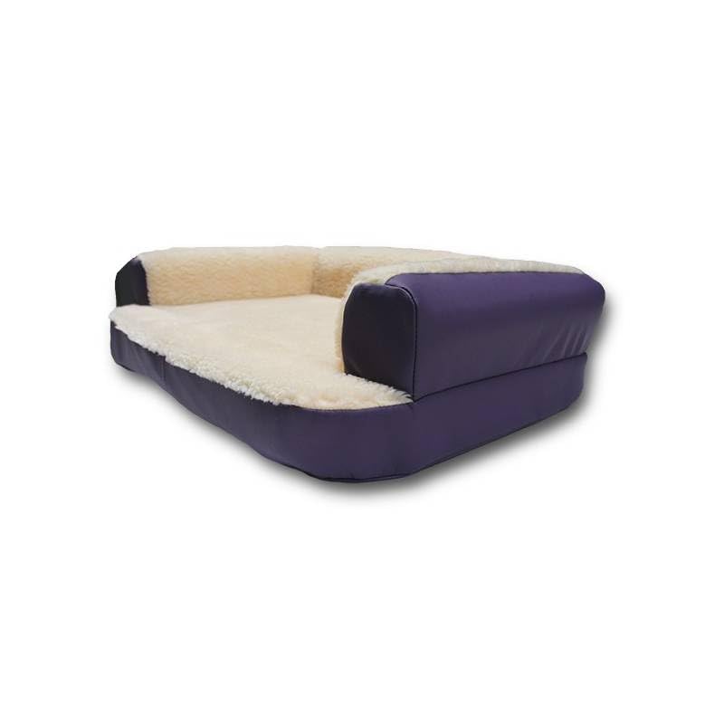 Ventadecolchones - Cama para Gato Desenfundable - Grande: 120 x 75 cm - Loneta Exterior Antimanchas Colorida - 3 cm de Visco + 4 cm de Espuma