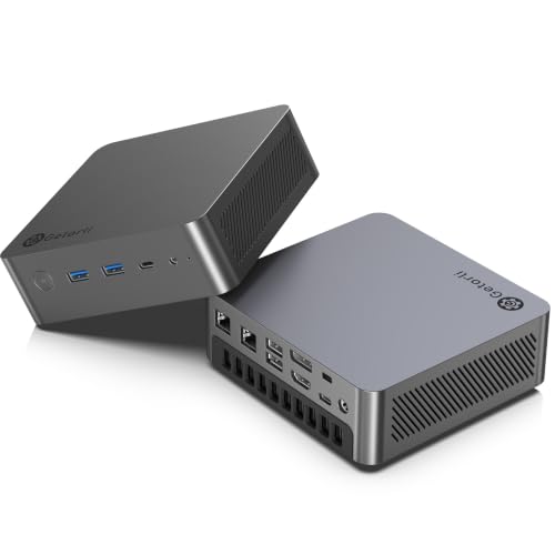 Image of Getorli Mini PC Ryzen 7 8745HS (8C /16T, up to 4.9GHz), 16GB DDR5 1TB PCIe 4.0 SSD Mini Desktop Computer, Radeon 780M Graphics, Support Quad Display 4K, Dual 2.5G LAN, USB4, WiFi 6, for Office /Gaming