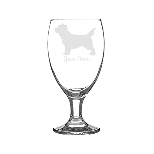 Personalised Cairn Terrier Craft Beer Snifter Glass Animal Dog Gift for Him for Her