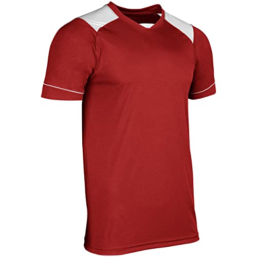 Attacker Soccer Jersey, Adult Large, Scarlet