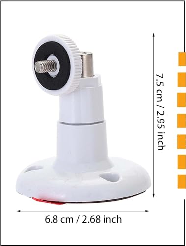 PAIKIUU 1 Stück Klebe Kamera Wandhalterung ohne Bohren, Arlo Ring Überwachungskamera Mount Halterung 360 Grad Verstellbar Ohne Schrauben (Weiß)