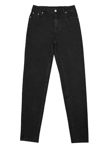 Women's High Waist Skinny Jeans - Stretch Slim Fit Trousers with Elastic Waistband, Comfort Stretch Denim Pants2