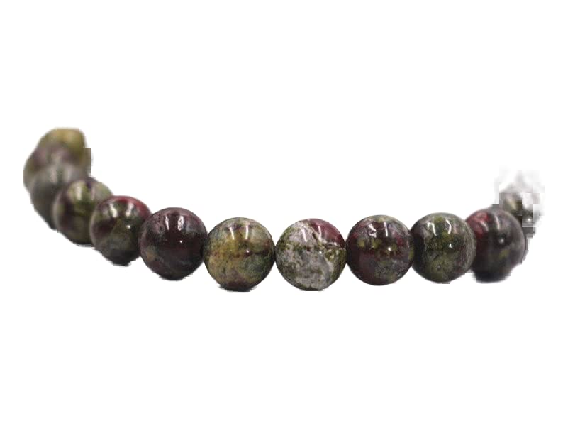 Jaspe sang de dragon bracelet de chance pour yoga et bureau
