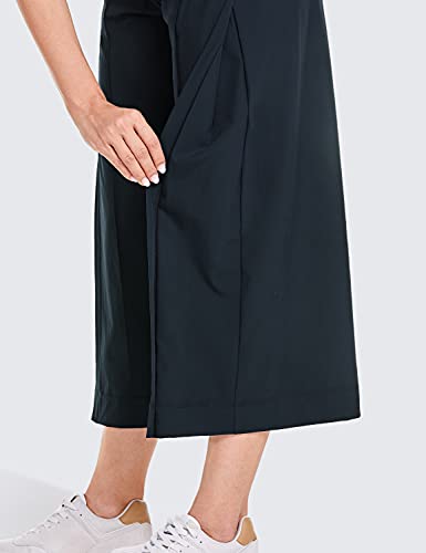 CRZ YOGA Calça Capri Lounge Feminina Leve com Pernas Largas Calças de treino para cintura elástica e