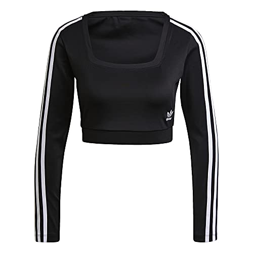 Image of adidas 3-Stripes Long Sleeve Tee Black 3 MD