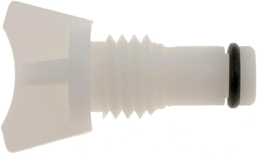 KarParts360 For Honda Civic 2006-2013 Radiator Drain Cocks | Plastic Material | White | 1.509 Inches Tube Length | M14-20 Thread Size | Replacement For 16417-15210, 17751-61A00