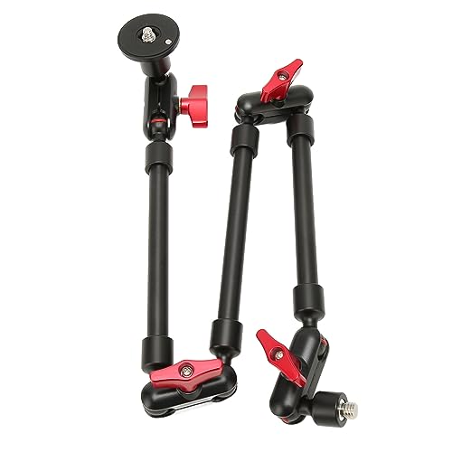 Plyisty 31 Articulating Magic Arm, Camera Mount with 1/4 & 3/8 Thread, 360° Rotation, Adjustable Articulating Friction Magic Arm for Monitor, Microphone