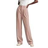 Dasongff Pantalon Tailleur Femme Taille Haute Pantalons de Travail pour Femmes Stretch Extensible Confort Droit Pantalon de Costume Habillé Chic et Elegant Bureau Yoga