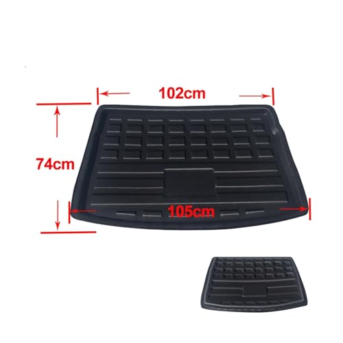 para VW para Golf para GTI R para Mk7 para Hatchback 2015-2019 Esterilla Trasera Maletero Bandeja Carga Forro Maletero Protector Alfombra Almohadilla Suelo Maletero Alfombra Alfombrilla - imagen 4