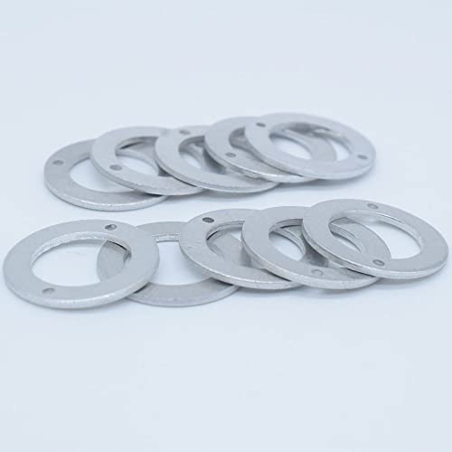 10pcs/lot BASCOLIN Injector Washer Aluminum Shims 093245-0140 Car Injector Gasket Leak Off Washer 23654-64010 for 4D56 4M40 TD27 TD42 2C 3C 2L 3L 5L 1HZ 1HD MD068355 Engine