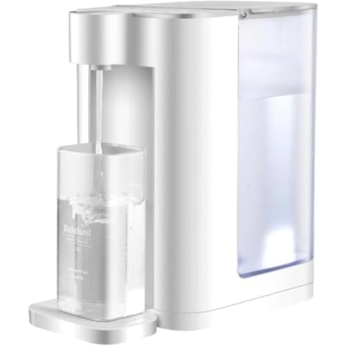 Dearollingホットウォーターサーバー 卓上 ウォーターバー瞬間湯沸かし器 3L 5段階温度調節 摂氏調節可能 電気ケトル 卓上 オフィス 寝室 (A,14*27*26)