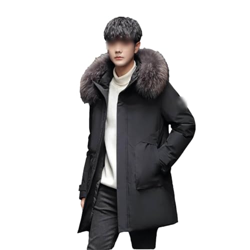 Doudoune longue pour homme manteau chaud à capuche et parkas multi-poches