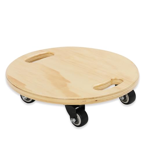 Tavola Scooter Equilibrio Legno per Bambini Scooter Board con Manici e Ruote Silenziose Monopattino Sensoriale per Bambini Autistici, Attrezzatura Sportiva Bambino da Interni ed Esterni