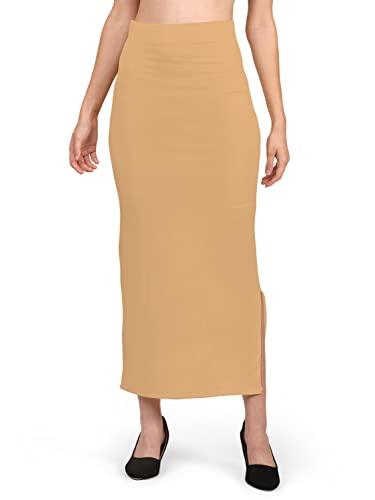 Image of Mehrang Stretchable Saree Shapewear Petticoat for Women, Cotton Blended,Petticoat,Skirts for Women,Shape Wear Dress for Saree