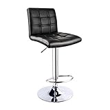 Der Sitz ist 360° drehbar und mittels Gasdruckfeder stufenlos höhenverstellbar. Durch einen Hebel lässt sich der trendige Barhocker ganz leicht in der Höhe verstellen und die integrierte Fußablage sorgt für zusätzlichen Sitzkomfort.