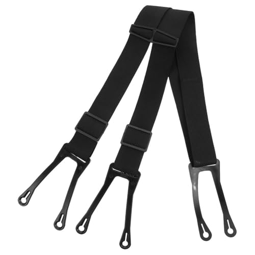 Kisangel Ice Hockey Suspenders, Adjustable Men\'s Y-Back Elastic Pants Suspenders for Adult Youth Sports Skiing Training