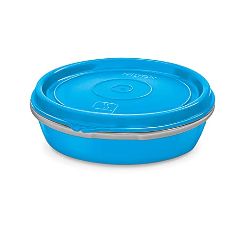 Image of MILTON Microwow Stainless Steel Lunch Container, 200ml, Blue