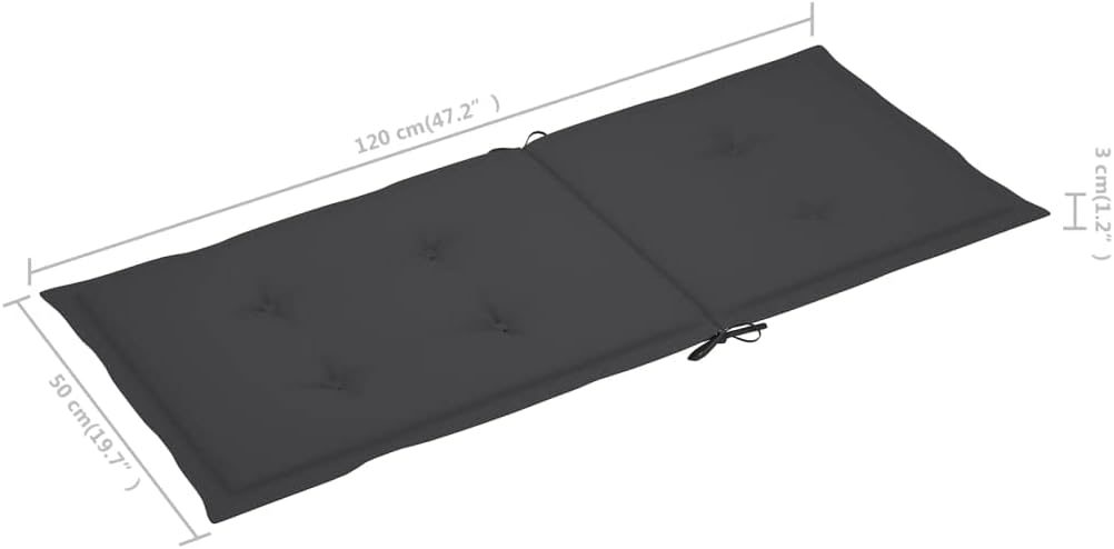 vidaXL Outdoor Recliner Chairs 3 Pcs, Patio Reclining Chair with Cushions, Recliner Patio Lounge Chair for Garden, Retro Style, Solid Wood Acacia