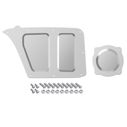 Ciuouient A/C Delete Panel Plate Blower Cover Fits for Chevrolet/GMC Trucks C10 C20 C30 K10 K20 K30 Jimmy K5 and Blazers 1967-1972 (with bolt and nuts)