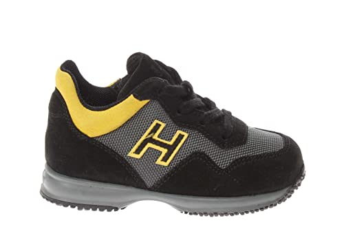 SCARPE Hogan Junior Interactive H Flock Autunno Inverno 2021 Nero 21 Taglia Europea : 21