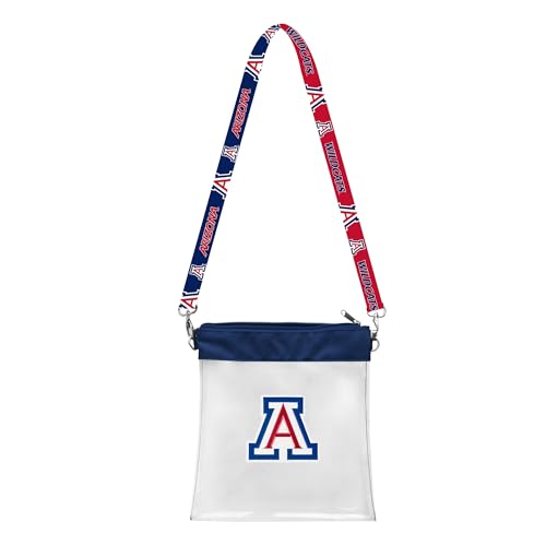 Littlearth Arizona Wildcats NCAA Clear Satchelette with 3D Logo