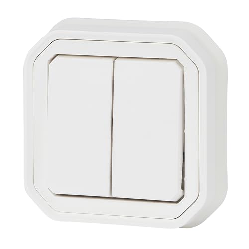 Plaque double interrupteur Legrand Plexo pour protéger vos circuits humides