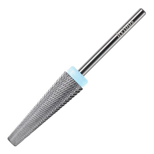 HYTOOS 24mm Super Long 5 in 1 Nail Drill Bits, Cross Tapered Carbide Bit, 3/32