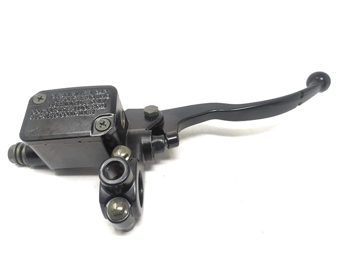 Motorcycle Front Disc Brake Master Cylinder Assembly with Handle Bar, Compatible with Yama FZ FZ-S SZ-R BS4, Black, Stainless Steel, Right Side Mount-picture-14
