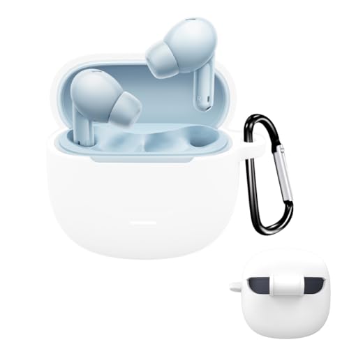 FOR Redmi Buds 6 lite �P�[�X Redmi Buds 6 lite �C���z�� ��p �J�o�[ �V���R���f�� �G�A�[�|�b�Y �ی�P�[�X �����܂܏[�d�\ �ϏՌ�/�h��/�h�o/�S�ʕی� �X�g���b�v�t�� �z���C�g