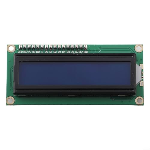 BlesConi Módulo de pantalla LCD de 16 x 2 caracteres de 5 V con interfaz I2C para Arduino Raspberry Pi, retroiluminación azul o amarillo-verde