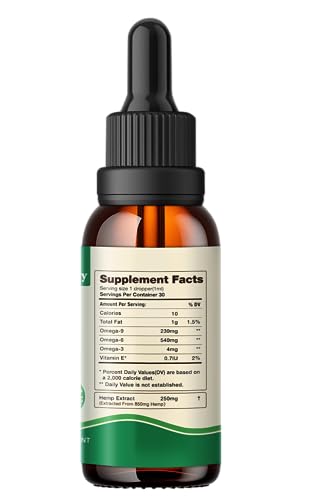 (3-Pack) High Potency Hemp Oil - 25,000 Maximum Strength - Natural Grown In Usa - C02 Extraction,Organic, Vegan, Non-Gmo #TOP7