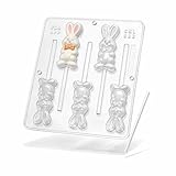 Whole Rabbit / Bunny Lollipop Plastic Chocolate Candy Mold Easter 882