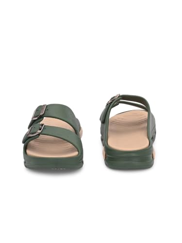 Image of SLIPOVER Men EVA Double Strap Sandals | Adjustable Buckle Comfort Slides | Lightweight Anti-Slip Ventilated Casual Sandals for Everyday Indoor Outdoor Wear