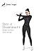 Workout Sets for Women 2 Piece Seamless Long Sleeve Yoga Outfits Active Leggings All Zippy Jacket Gym Set(Black/S)