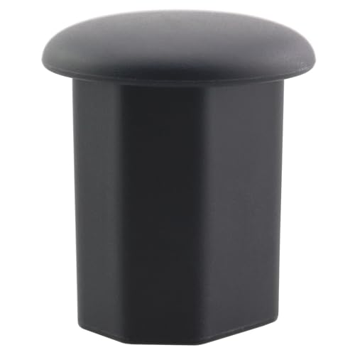 CChiai Hockey Stick End Tail Cover Lacrosse Tennis Tape Protector Butt End Tape Protector Octagonal Tube End Cap Hockey Stick Cover Black