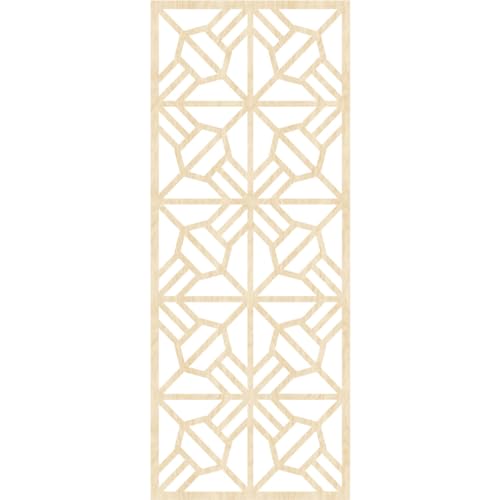 Image of 21 3 /8 inchW x 54 3 /8 inchH x 3 /8 inchT Auburn Decorative Fretwork Wood Wall Panels, Birch