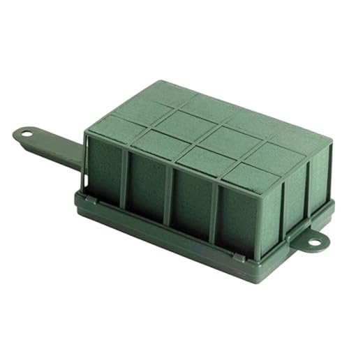 MOKKHNB Blumenhalter mit Griff aus Grünem Pp Kunstharz Feuchtigkeitsbindender Steckschaum für Blumenarrangements und Selbstgemacht Blumenkunst Hoher Dichte Blumenbasis für Frische Blumen