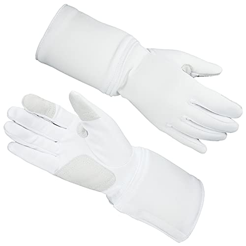 ThreeWOT Fencing Glove,Washable Anti-Skid Practice Gloves for Sabre/Epee/Foil(Right Hand) (8.5)