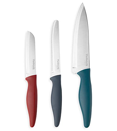 3 Piece Coloured Knives Set