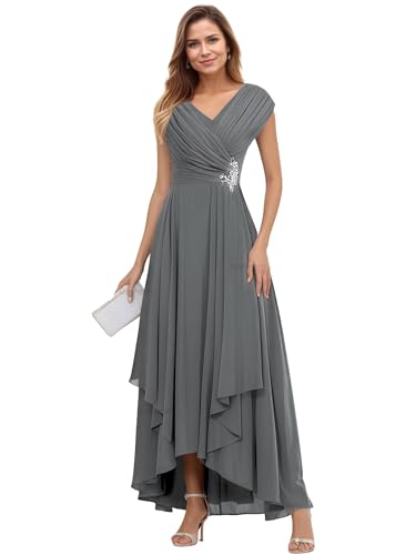 Gricharim High Low Mother of The Bride Dresses 2026 A