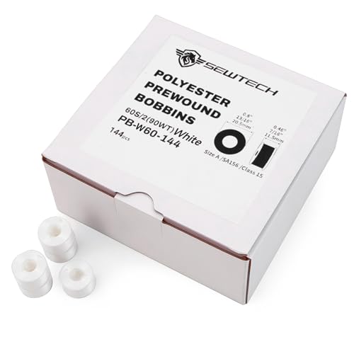 Hilos bobina preenrollada 144pcs blanco 0.8 in, 11.5 mm miniatura 2
