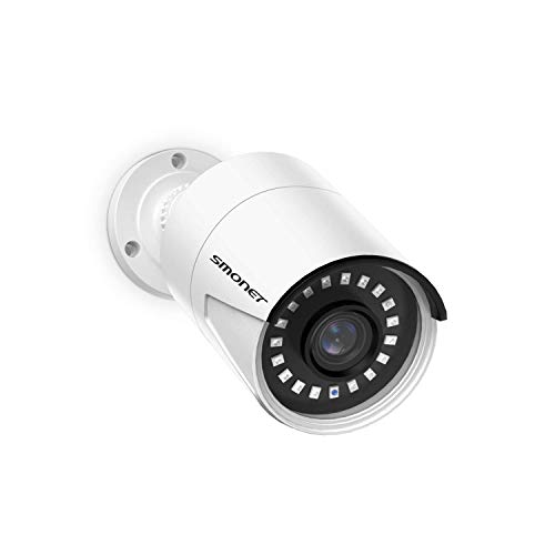 SMONET 1080P PoE Bullet Waterproof Outdoor Surveillance Camera High Resolution Night Vision,Only Use