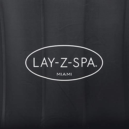 Lay-Z-Spa Miami Hot Tub, 120 AirJet Massage System Inflatable Spa with Freeze Shield Technology, 2-4 Person