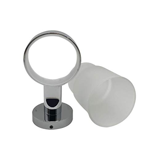 Sweton Wall-Mounted Toothbrush Holder With Frosted Glass Cup #TOP1